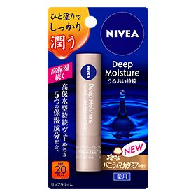 Scent 2.2g of Nivea Deep Moisture lip Vanilla & Macadamia