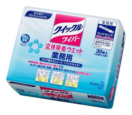 Quickle威拂 專業用立體吸附濕拖巾 30片