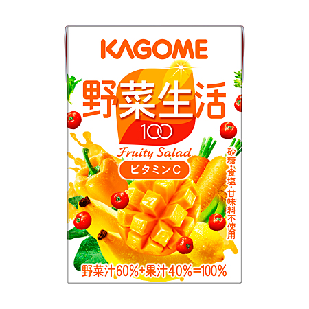 KAGOME/可果美 可果美蔬菜水果的生活沙拉100毫升×18