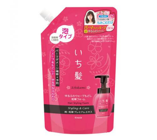 Kracie Ichikami 輕柔蓬鬆波浪修護和草精華洗髮精補充包 300ml