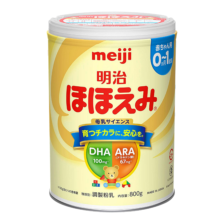 明治 明治微笑奶粉 meiji明治嬰兒奶粉0-1歲 800g(大罐)