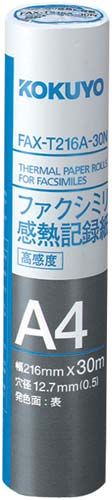 國譽熱記錄紙FAX-T216A-30