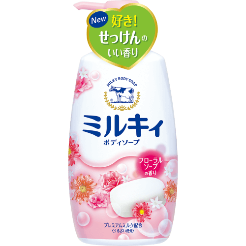 牛乳香皂公斤社 銀河BS花卉小號550毫升與香味泵