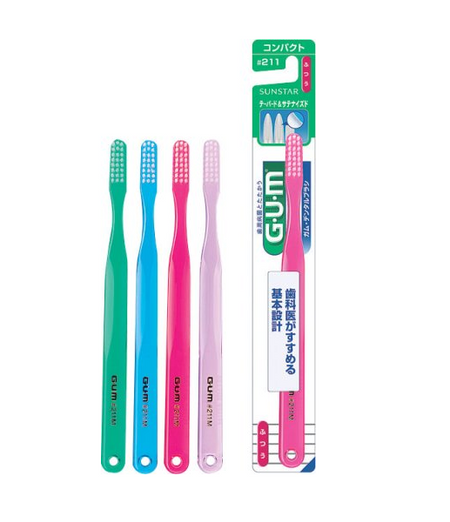 GUM 牙刷 #211 普通型 1 支