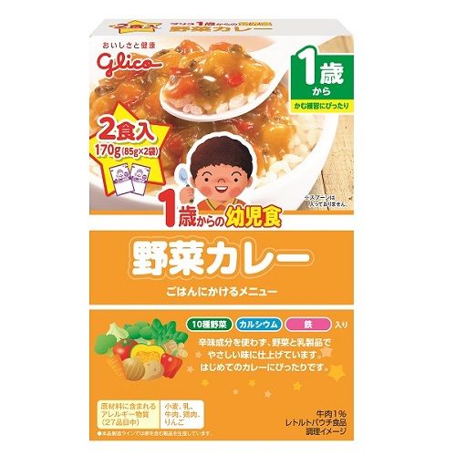 1세부터 먹는 유아식 야채 카레 2개입 170g(85g×2개)