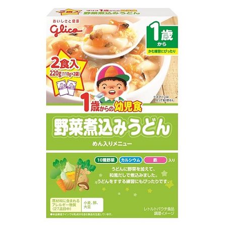 蔬菜炖乌冬面（1岁以上儿童）2餐220g（110g x 2袋）