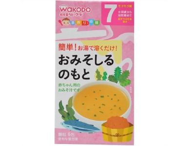 朝日食品集團 和光堂 手工製作的歡呼味噌湯原始2gx6船體