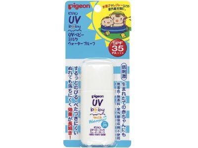 Pigeon UV baby milk water pull off SPF35 30G