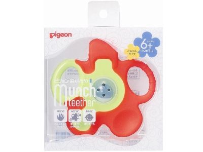 Munch teether carrot flower fluent type teething