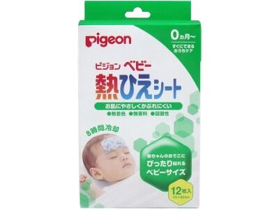 Pigeon Baby Cooling Gel Sheets for Fever, 12 Sheets