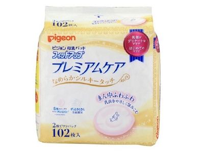 Pigeon 贝亲 高级护理防溢乳垫 102片