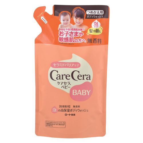 Rohto Pharmaceutical CareCera Baby Foaming Ultra-Moisturizing Body Wash Refill 350 mL