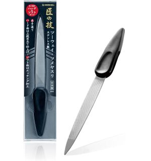 匠之技 不锈钢双向指甲锉 G-1037 日本制 专业修甲锉 打磨抛光条