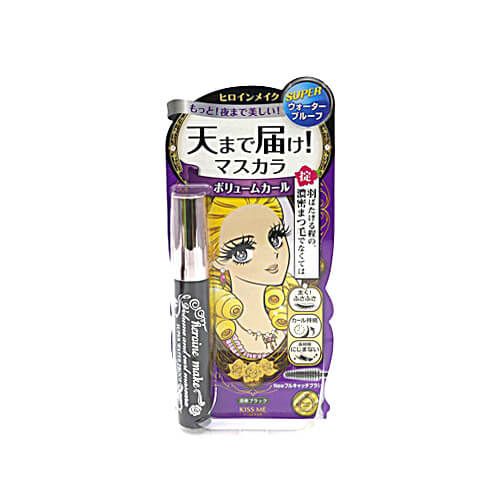 KissMe Heroine Make Volume & Curl Mascara Super Waterproof - Jet Black (6g)