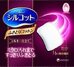 Unicharm Silcot Wipe-Off Cotton Pads, 32 Count