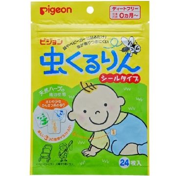 Pigeon 虫くるりんシールタイプ 24枚