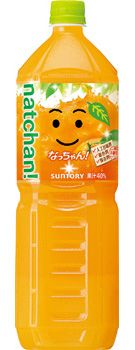 Suntory Nacchan orange pet 1.5L × 8