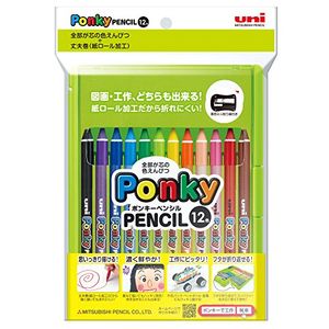 三菱鉛筆株式會社彩色鉛筆統一蓬關鍵鉛筆12色組K800PK12CLT