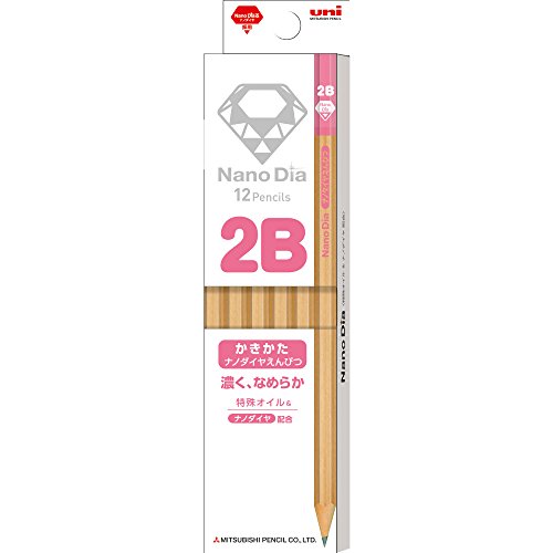 MitsubishiPencil uni UNI 三菱鉛筆 Nano Dia 學齡兒童用木桿鉛筆 12支裝K690