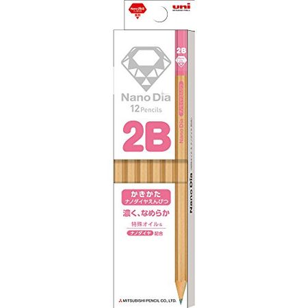 三菱鉛筆 鉛筆 Uni NanoDia 木軸 12支裝 K690