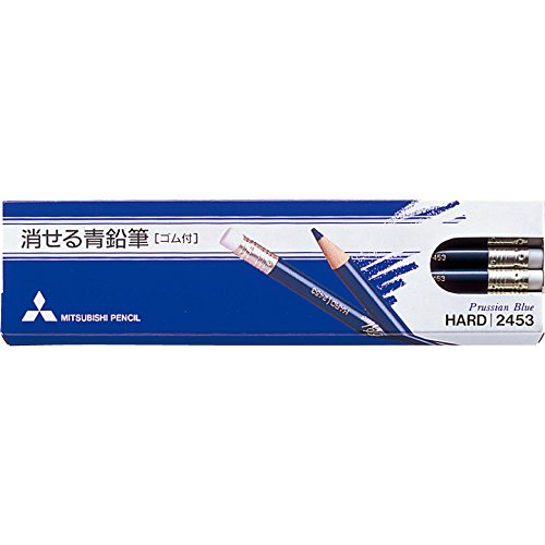 三菱鉛筆株式會社彩色鉛筆擦藍色的鉛筆12件K2453 ｜ 多和夢