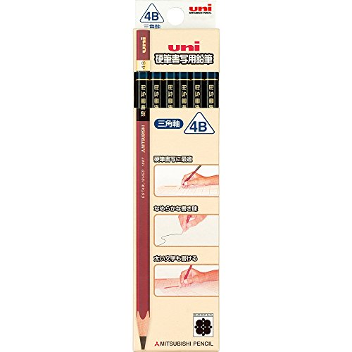 MitsubishiPencil uni 三菱鉛筆鉛筆Kohitsu商社鉛筆三角12件UKS3K 4B