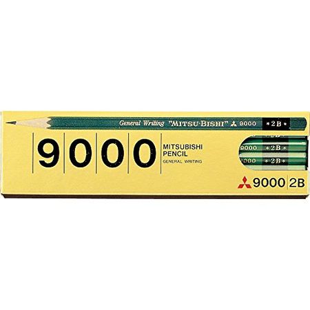 三菱鉛筆 鉛筆 辦公室鉛筆 9000 12支裝 2B