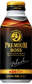 Premium boss black bottle cans 390g × 24