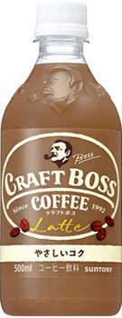 Suntory craft boss latte pet 500ml × 24