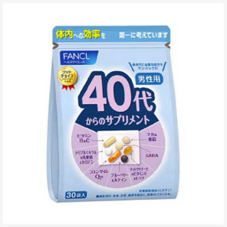 適合 40 歲及以上男性的補充劑，15-30 天用量，30 包（每包 7 片）