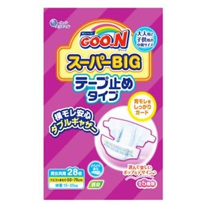 大王製紙 妙而舒 超大號黏貼型紙尿褲 28片