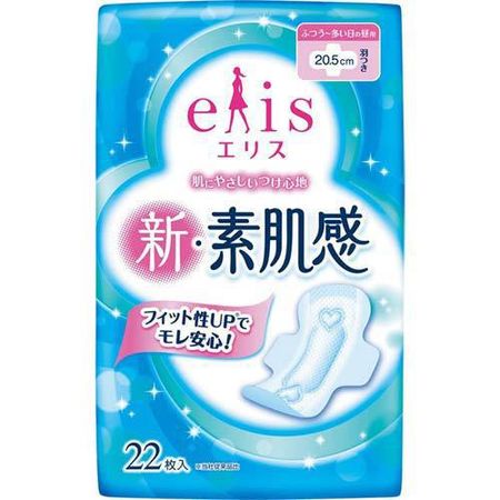 elis 新‧素肌感 普通型 有護翼 22片