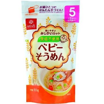 Hakubaku婴儿辅食无盐素面100g