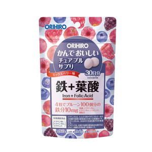 ORIHIRO Chewable Supplement - Iron＋Folic Acid (120 Chews)