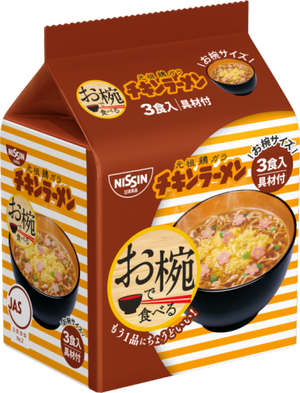 Chicken Ramen 3 meals 93g to eat in the Sino-Japanese bowl