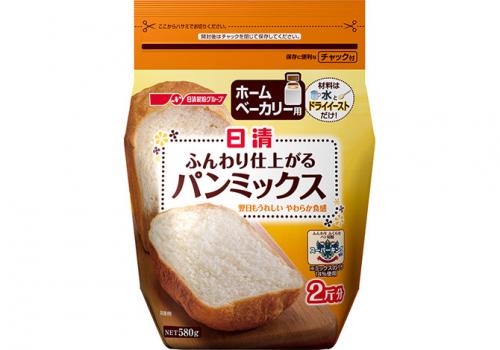 nisshin foods 日新家麵包店的鬆軟的麵包搭配580克