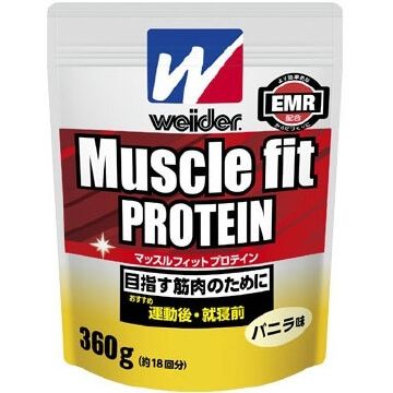 New Muscle fit protein vanilla flavor 360g