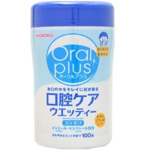 Oral Plus Care - Non Alcoholic Wet Tissue for Dental Care (100 Sheets)