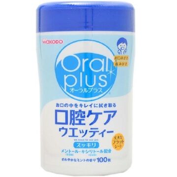 Oral Plus Oral Care Wetties, 100 pieces