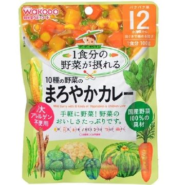 咕咕厨房圆润咖喱100克10种蔬菜