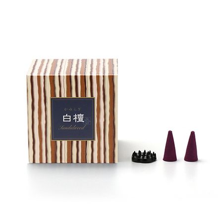 일본코도 카유라기 백단 콘 12개입 향꽂이 포함