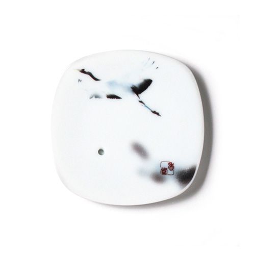 Yume no Yume Winter Echo (Crane) Incense Plate