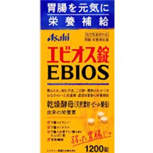 Asahi 아사히 EBIOS 에비오스정 위장약 (600/1200/2000 정) 1200 정