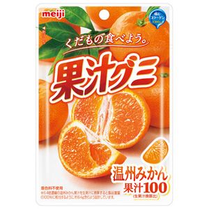 Meiji fruit juice gummy mandarin 51g
