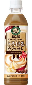 Suntory boss melting cafe au lait pet 500ml
