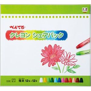 ぺんてる　クレヨンシェアパック　ＰＴＣＧＳＰ－１