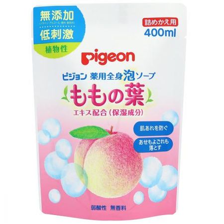 약용 전신 거품 비누(복숭아잎) 리필용 400ml