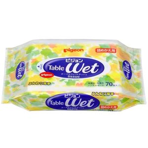 Pigeon table wet tissue Refill 70 sheets