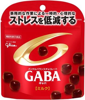 格力高心理平衡巧克力GABA站在袋牛奶51克
