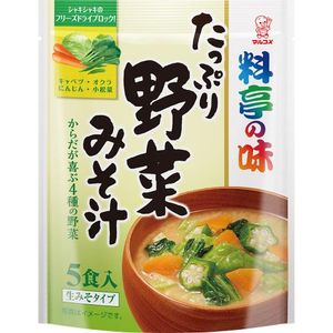 Marukome taste vegetables value pack 18g × 5 of the restaurant